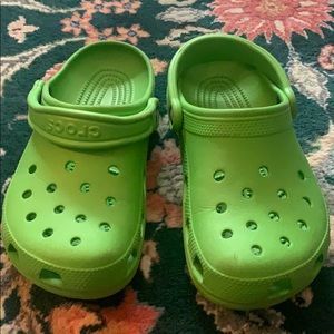 Green crocs